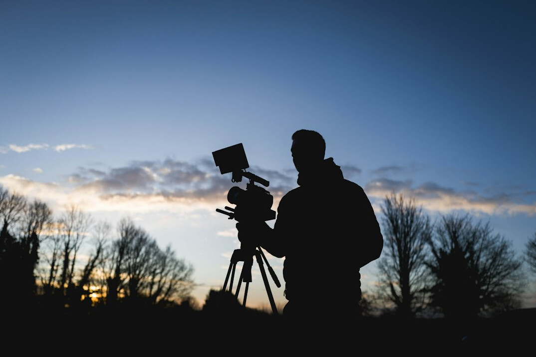 cinematographer shooting outdoors