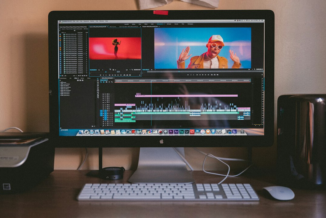 video editing software interface
