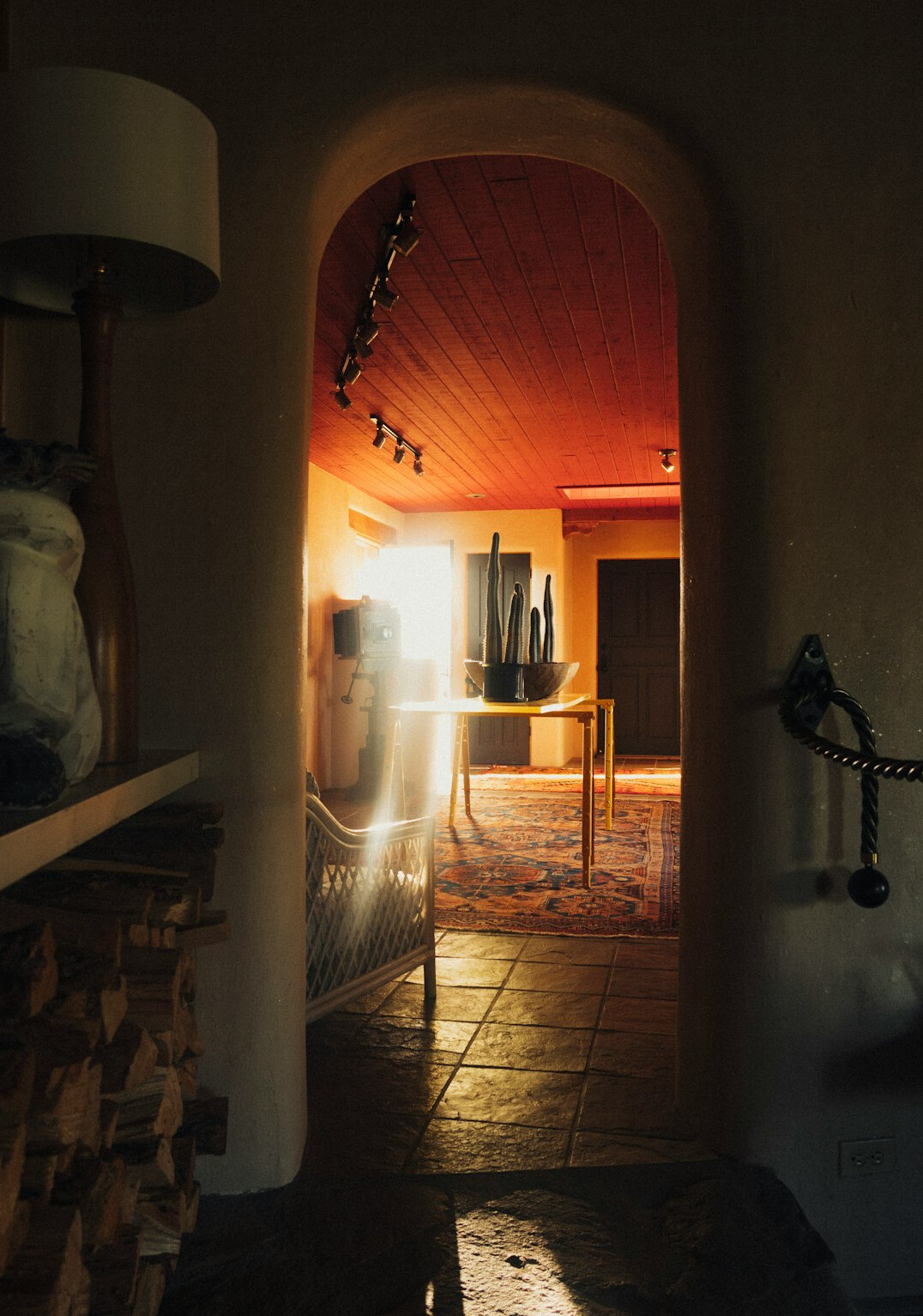 dramatic film lighting with shadows